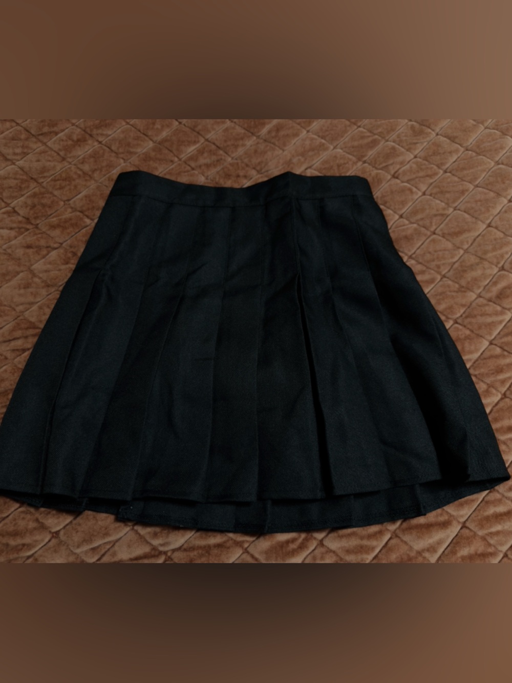 Classic Black Pleated Women's Skirt